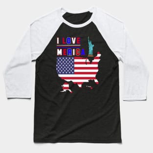 I love Merica Baseball T-Shirt